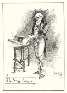 The Stage Lawyer by Bernard (after) Partridge