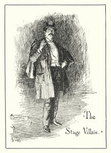 The Stage Villain by Bernard (after) Partridge
