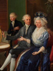 Detail of Portrait of the Villers Family (detail) by Bernard Duvivier