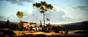 Travellers on Horseback in a Landscape