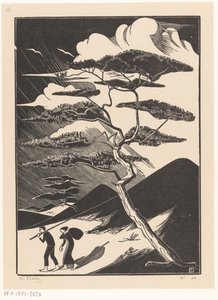 Dune Pan with Two Figures by Bernard Essers (signed by artist)
