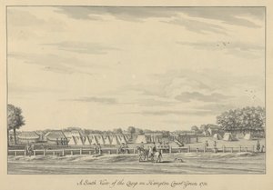 A South View of the Camp on Hampton Court Green by Bernard III Lens