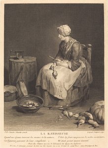 The Raker by Bernard Lépicié after Jean Siméon Chardin