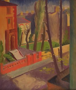 Tree-Lined Street by Bernard Meninsky
