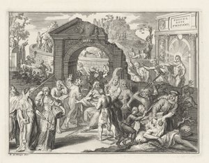 Caricature on the Theater Struggle, ca. 1685