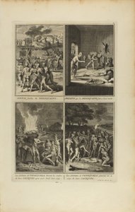 Funeral Procession of the Mexicans/Presence that the Mexicans...the Inhabitants of Venezuela... by Bernard Picart