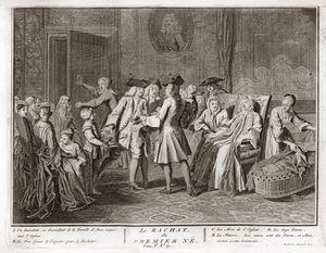 Judaism: The Tradition of the Redemption of the First-Born Son, Illustration of Ceremonies and Religious Customs of All the Peoples of the World by Bernard Picart (1723-1743) by Bernard Picart