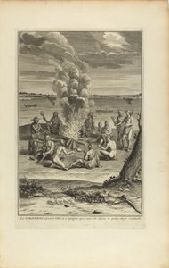 The Virginians Worship the Fire by Bernard Picart