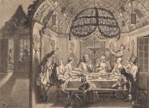 Meal in the Tabernacle during the Feast of Tabernacles by Bernard Picart