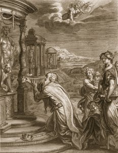 Oeneus, King of Calydon, Having Neglected Diana in a Sacrifice is Punished for His Impiety, 1731 by Bernard Picart