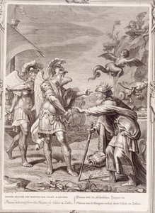 Phineus is Delivered from the Harpies by Calais and Zethes, 1731 by Bernard Picart