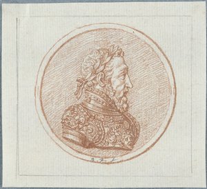 Portrait of King Henry II of France by Bernard Picart