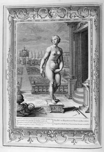 The Sculpture of Pygmalion (engraving) by Bernard Picart