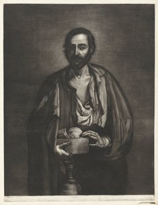 Beggar Philosopher with Wooden Bowl and Wine Bottle