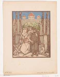 Seated Couple by Bernard Willem Wierink