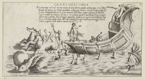 Triumphal Carriage of the Sienese District Onda (series title) by Bernardino Capitelli
