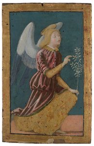 Annunciatory Angel by Bernardino Fungai