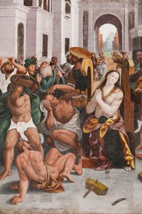 Detail of The Martyrdom of Saint Catherine by Bernardino Lanino