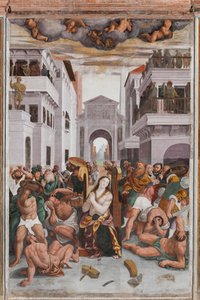 Detail of The Martyrdom of Saint Catherine by Bernardino Lanino
