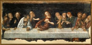 Last Supper Painting by Bernardino Lanino
