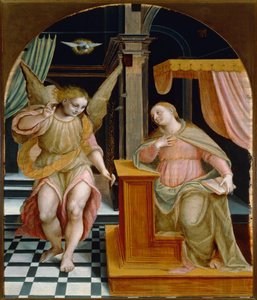 The Annunciation by Bernardino Lanino