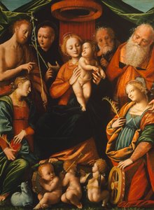 Madonna with Child and Saints by Bernardino Lanino