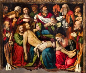 Entombment by Bernardino Luini