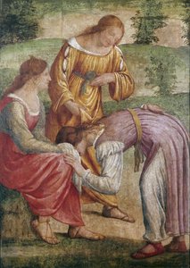The Game of the Golden Cushion by Bernardino Luini