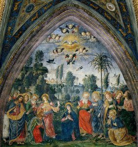 The Descent of the Holy Spirit (Pentecost) by Bernardino Pinturicchio