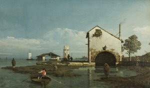 Capriccio, The Lagoon, c.1743 by Bernardo Bellotto