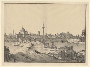 Imaginary View of Padua by Bernardo Bellotto