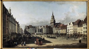 The Old Market Place in Dresden (1750-1752) by Bernardo Bellotto