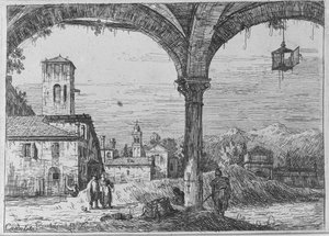 Landscape - A View of Padua from the Fortification by Bernardo Bellotto