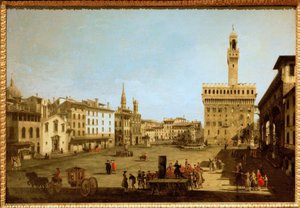 Piazza della Signoria by Bernardo Bellotto