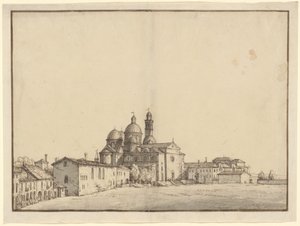 Santa Giustina and the Prato della Valle at Padua by Bernardo Bellotto