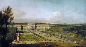 Schönbrunn Palace viewed from the gardens, Between 1758 and 1761