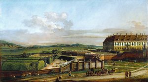The Castle of Schlosshof seen from north, Between 1758 and 1761 by Bernardo Bellotto