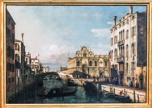The Rio dei Mendicanti and the Scuola di San Marco by Bernardo Bellotto