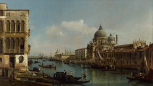 View of the Grand Canal: Santa Maria della Salute and the Dogana from Campo Santa Maria Zobenigo, c.1743 by Bernardo Bellotto