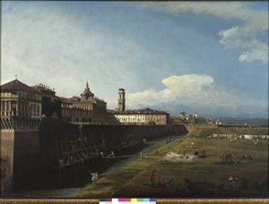 View of Turin from the Side of the Royal Gardens, 1745 by Bernardo Bellotto
