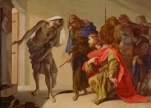 The Shade of Samuel Invoked by Saul by Bernardo Cavallino