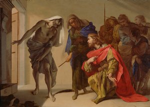 The Shade of Samuel Invoked by Saul by Bernardo Cavallino