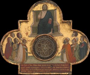Christ Enthroned with Saints, ca. 1325
