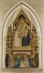 The Coronation of the Virgin with Angels and Saints by Bernardo Daddi