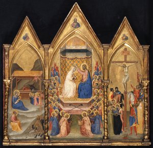Triptych (Nativity; Coronation of the Virgin; Crucifixion)