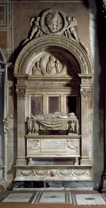 Funeral Monument of Leonardo Bruni by Bernardo Rossellino