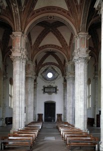 Interior View of the Church of Pienza