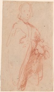 A Standing Man with Cloak and Gloves