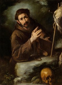 Saint Francis in Prayer by Bernardo Strozzi