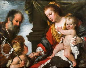 The Holy Family by Bernardo Strozzi